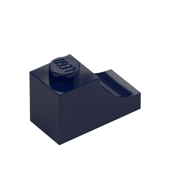BRICK 1X2, OUTSIDE HALF ARCH, NO. 1
