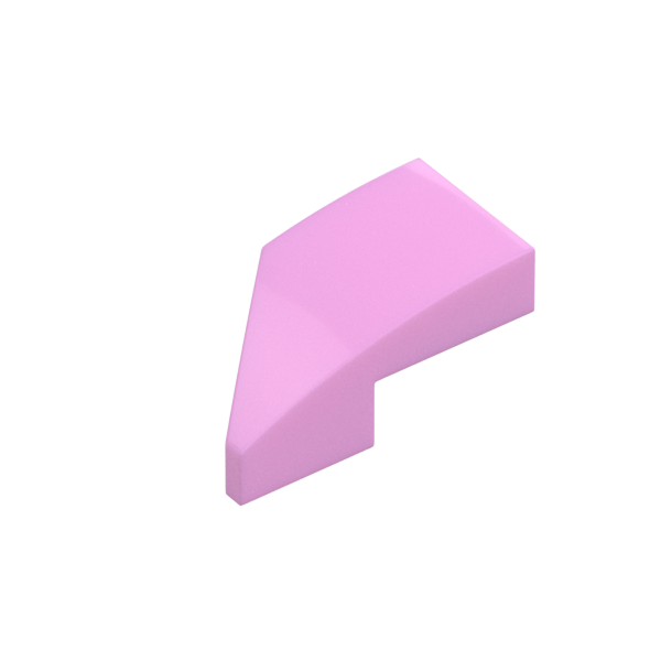 RIGHT PLATE 1X2, W/ BOW, 45 DEG. CUT