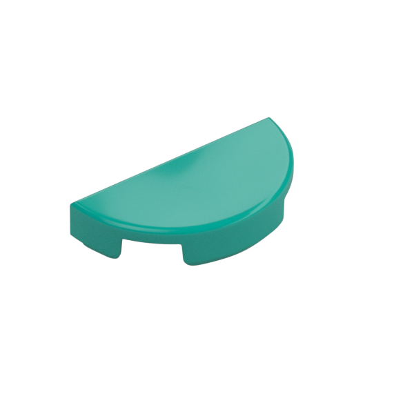 TILE 1X2, W/ 1/2 CIRCLE