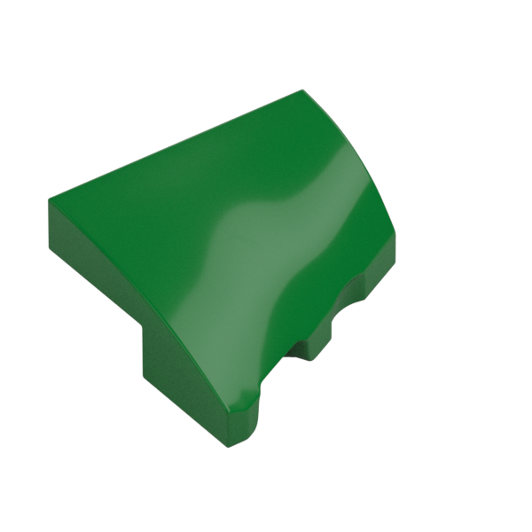 PLATE 2X2X2/3, HALF BOW, W/ CUT, LEFT