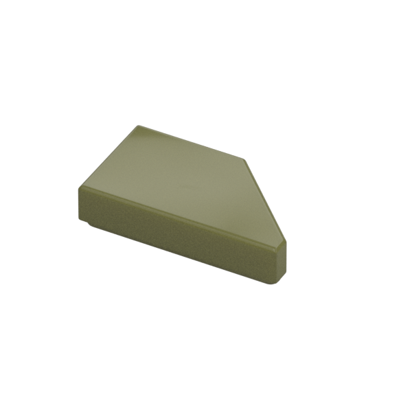 TILE 1X2, DEG. 45, CUT, LEFT