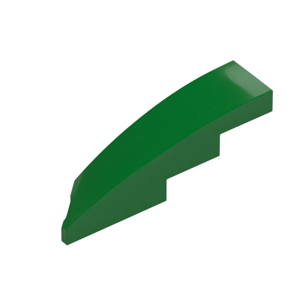 BRICK 1X4X1, HALF BOW W/ CUT, RIGHT