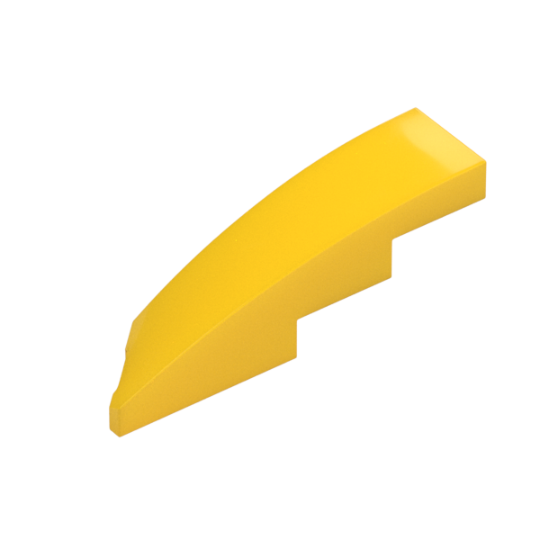 BRICK 1X4X1, HALF BOW W/ CUT, RIGHT