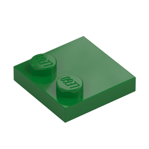 PLATE 2X2, W/ REDUCED KNOBS
