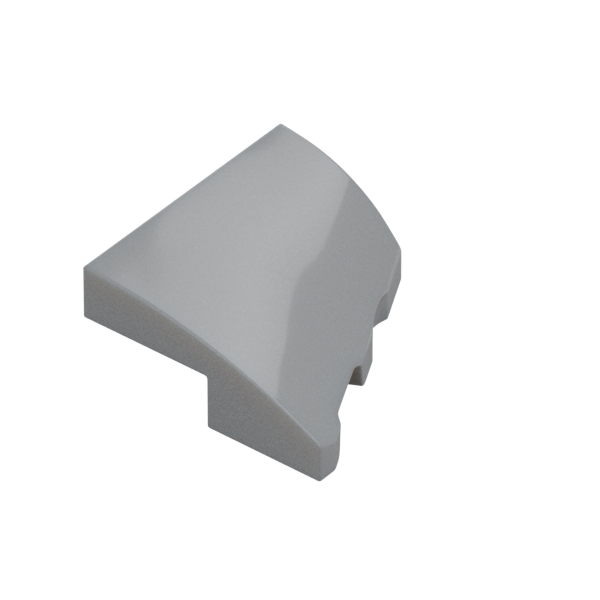 PLATE 2X2X2/3, HALF BOW, W/ CUT, LEFT