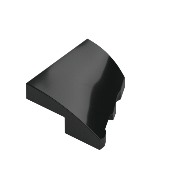 PLATE 2X2X2/3, HALF BOW, W/ CUT, LEFT