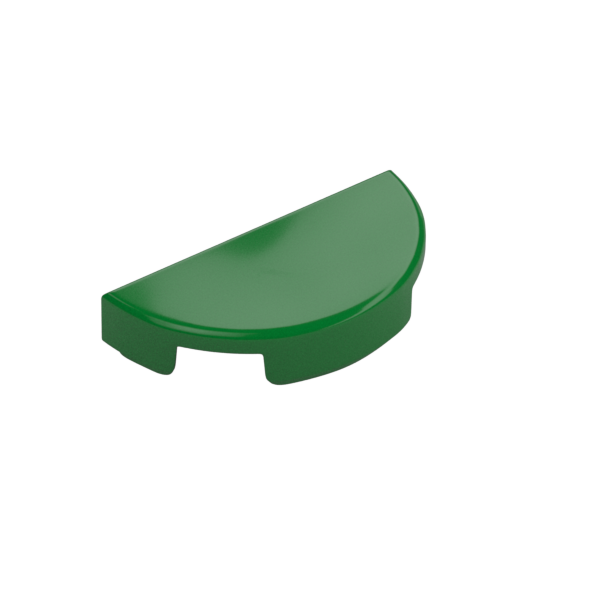 TILE 1X2, W/ 1/2 CIRCLE