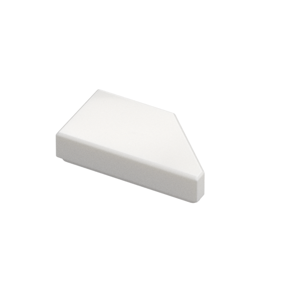 TILE 1X2, DEG. 45, CUT, LEFT
