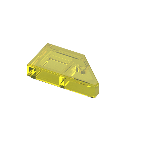 TILE 1X2, DEG. 45, CUT, LEFT