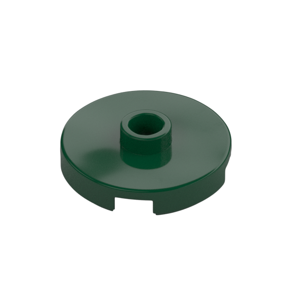 PLATE ROUND W. 1 KNOB