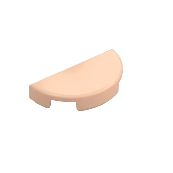 TILE 1X2, W/ 1/2 CIRCLE