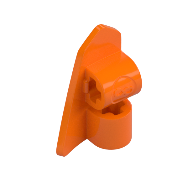 RIGHT BASE PLATE 2X3, W/ CROSS HOLE