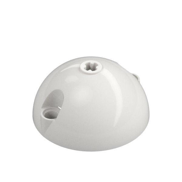 DOME 5X5X2.5, W/ CROSS HOLE
