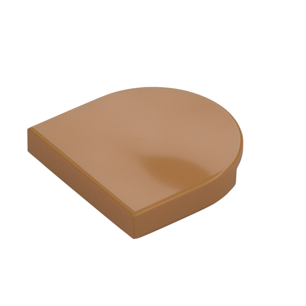 TILE 2X2, 1/2 CIRCLE