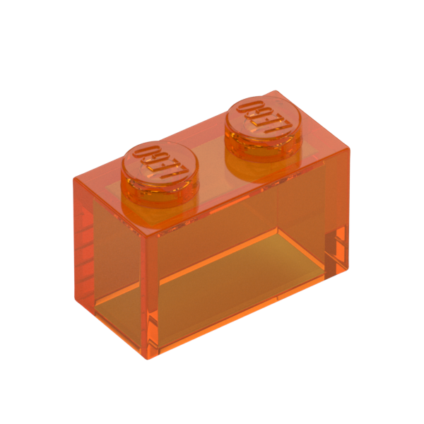 BRICK 1X2 W/O PIN