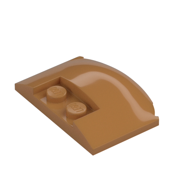 PLATE W. BOW 3X4X2/3 W. KNOBS