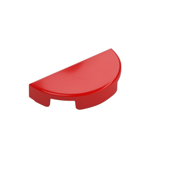 TILE 1X2, W/ 1/2 CIRCLE