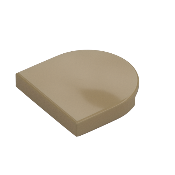 TILE 2X2, 1/2 CIRCLE
