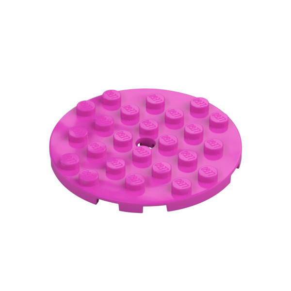 PLATE 6X6 ROUND WITH TUBE SNAP