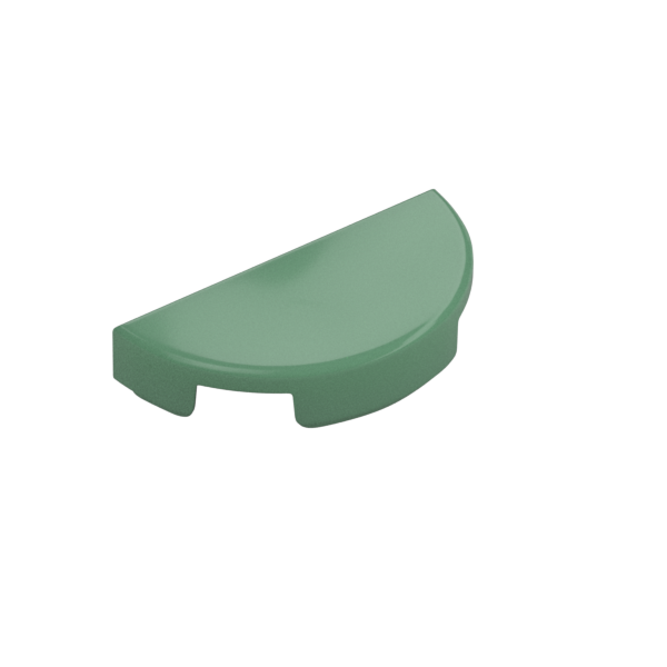 TILE 1X2, W/ 1/2 CIRCLE