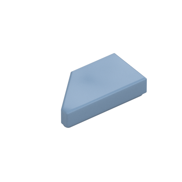 TILE 1X2, DEG. 45, CUT, RIGHT