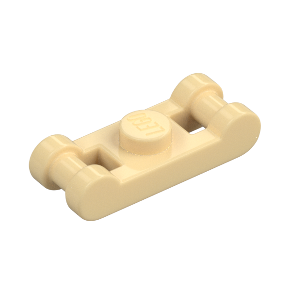 PLATE 1X1 W/ 2 SHAFTS DIA. 3.2