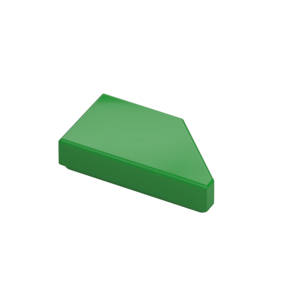 TILE 1X2, DEG. 45, CUT, LEFT
