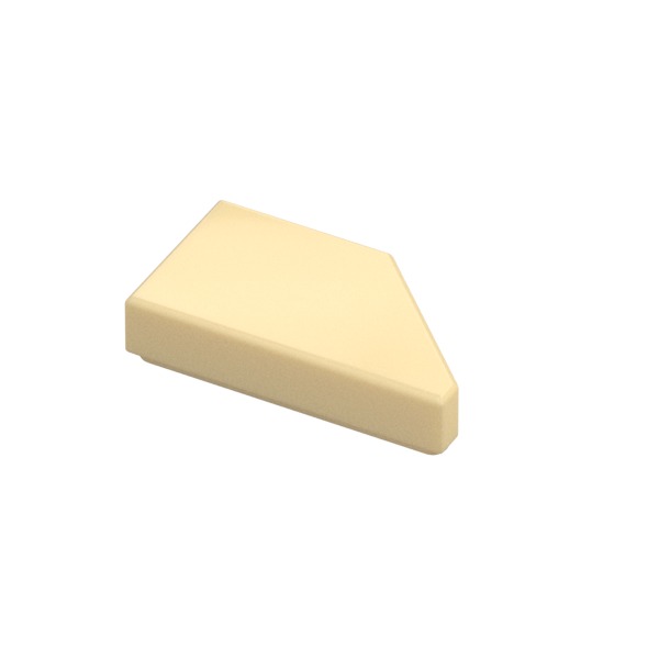 TILE 1X2, DEG. 45, CUT, LEFT