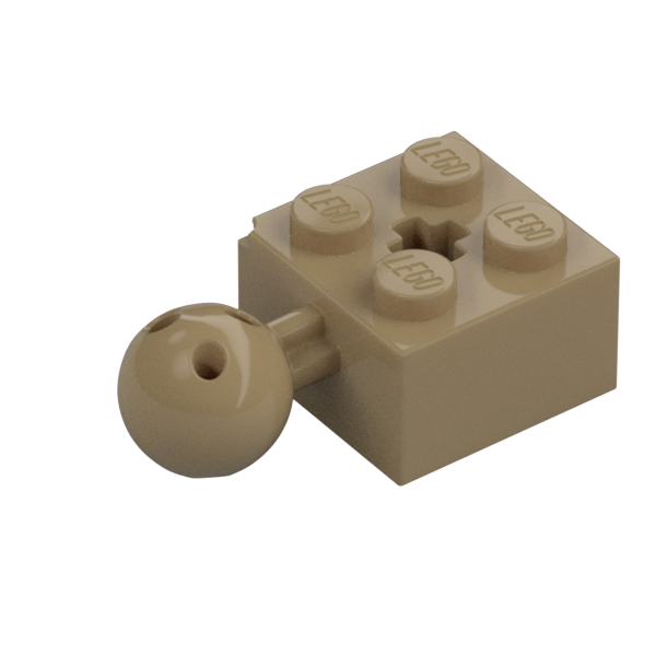 BRICK 2X2 W. BALL Ø 10.2