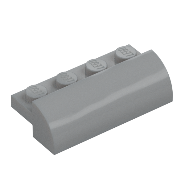 BRICK, 2X4X1, BOW, W/ CUTOUT