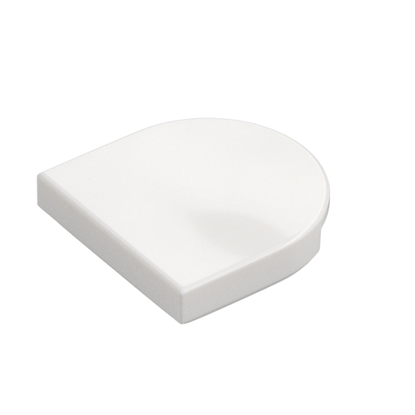 TILE 2X2, 1/2 CIRCLE