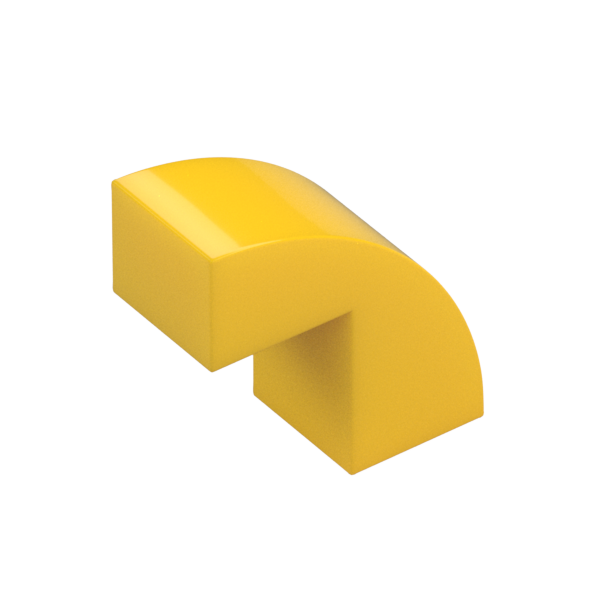 BRICK 1X2X1 2/3, BOW W/ CUTOUT, NO. 1