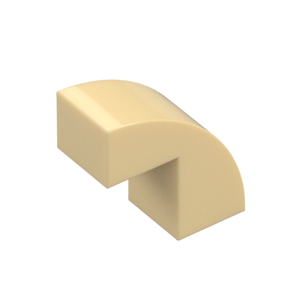 BRICK 1X2X1 2/3, BOW W/ CUTOUT, NO. 1