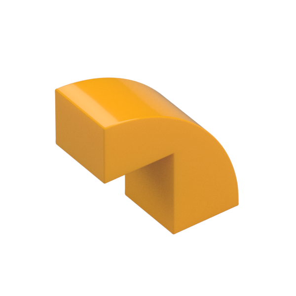 BRICK 1X2X1 2/3, BOW W/ CUTOUT, NO. 1