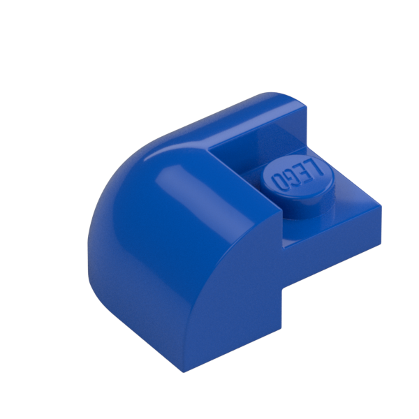 BRICK,2X2X1,BOW OUTSIDE CORNER,W/ CUTOUT