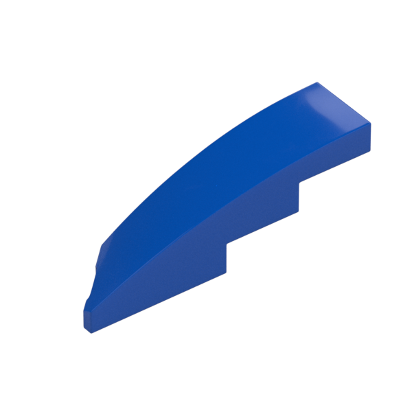 BRICK 1X4X1, HALF BOW W/ CUT, RIGHT